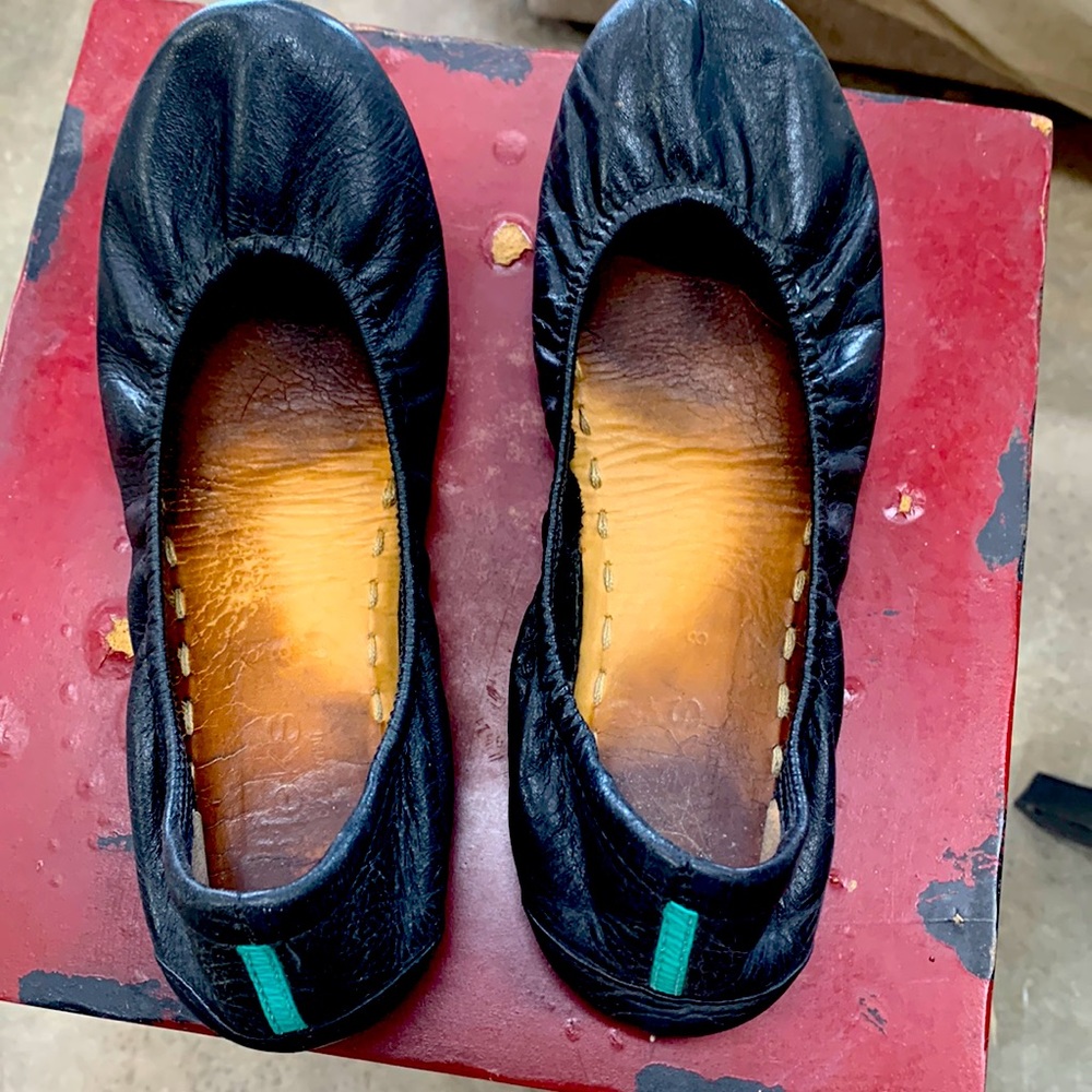 Tieks Matte Black Flats